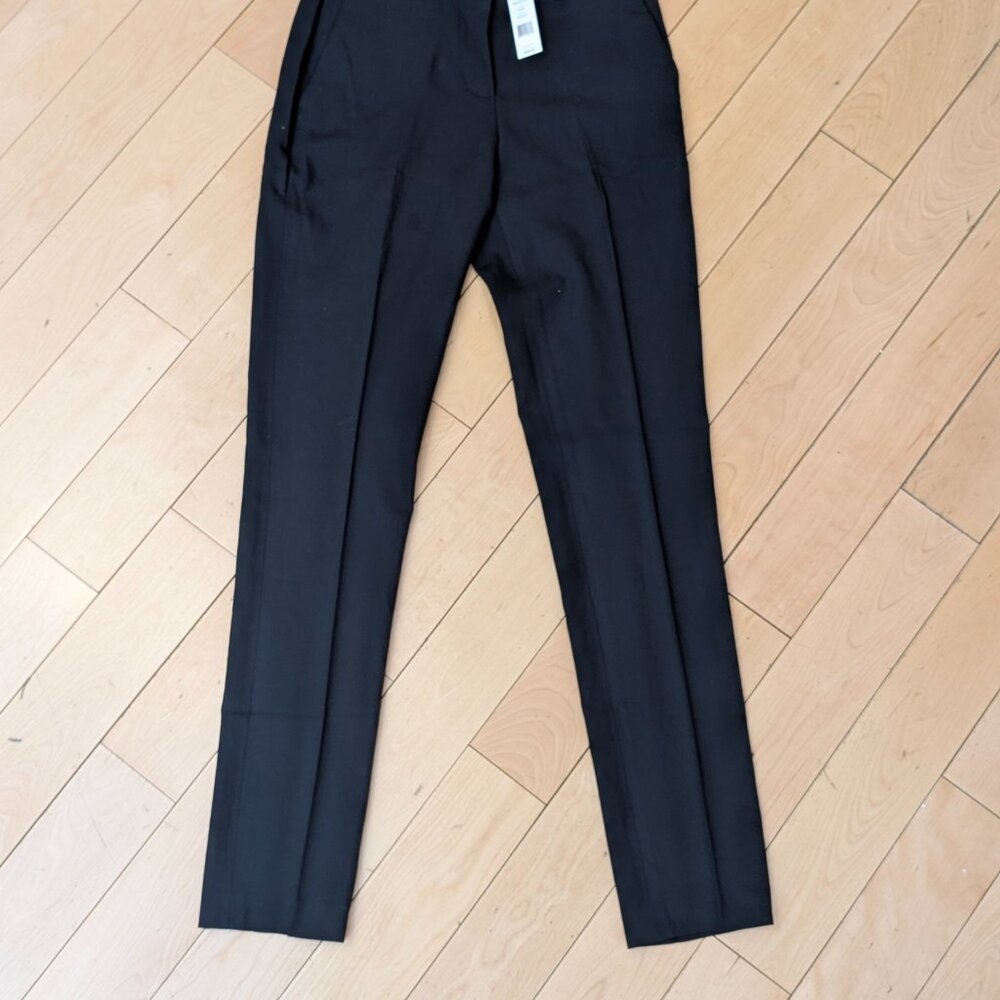 MOVING SALE NWT *FLAW* Theory Nadi Trousers Modern Suit Fabric Size 00 Black